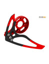 Support moteur + dérive rouge Option blade 130S Rakonheli