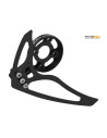 Support moteur + dérive rouge Option blade 130S Rakonheli