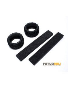 Pneus avec insert Rage VE (x2) Kyosho FAT301
