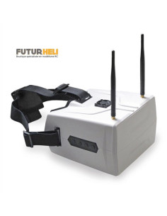 Masque HD FPV 7 pouces 5,8 GHZ 40 canaux Graupner