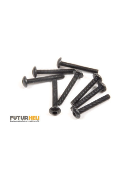 Vis BTR Tête ronde 2,5x18 mm (x8) T2M T4928/62