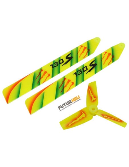 Pales Blade Monster jaune blade 130S option Rakonheli
