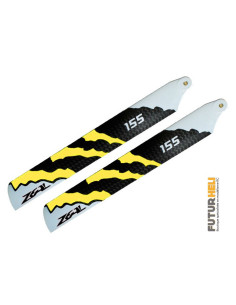 Pales 155mm Zeal Energy (neon orange) blade 180cfx-130 Stretched
