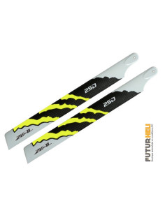 Pales 250mm Zeal Energy jaune blade 180cfx-130 Stretched