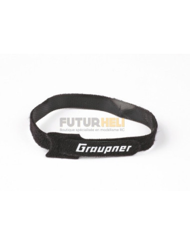 Sangles velcro noire 300mm (x10) Graupner