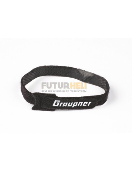 Sangles velcro noire 300mm (x10) Graupner