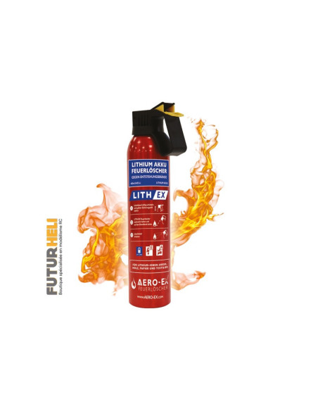 Extincteur AVD pour batterie Lipo, LiHV, LiFe, Li-Ion etc