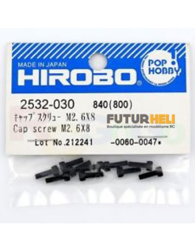 2532-030 Vis BTR M2,6x 8 Hirobo