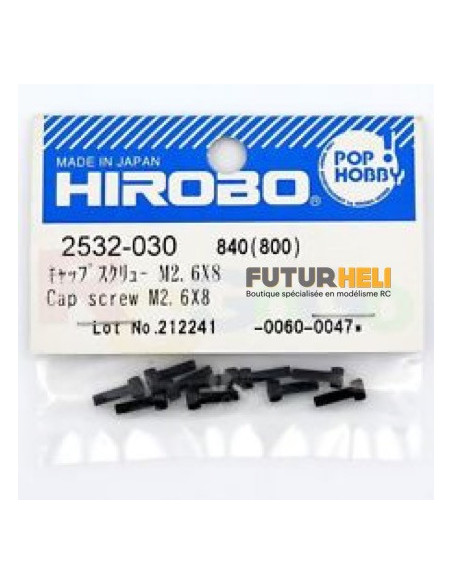 2532-030 Vis BTR M2,6x 8 Hirobo