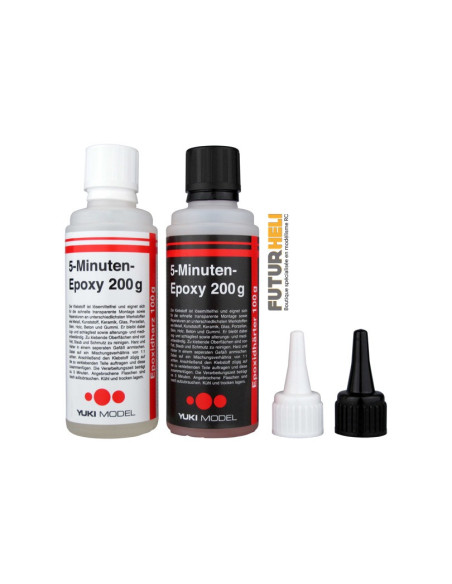 Colle epoxy 5mn 200g 100g résine+100g durcisseur