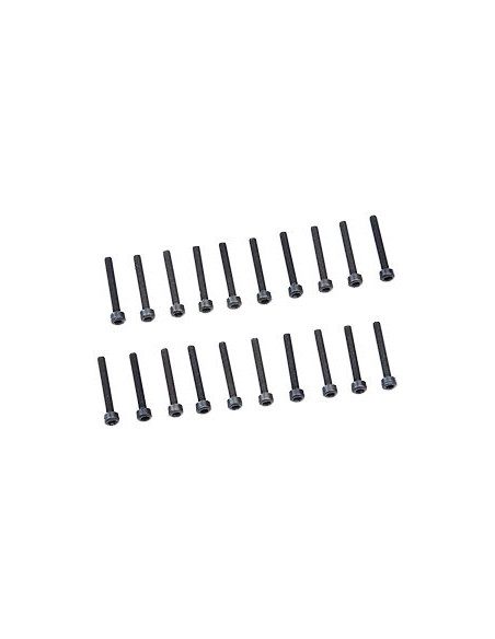 Vis BTR  m3 x 22 mm entièrement fileté 20 pièces