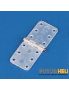 Charnières 11x28 mm axe métalique (X6)