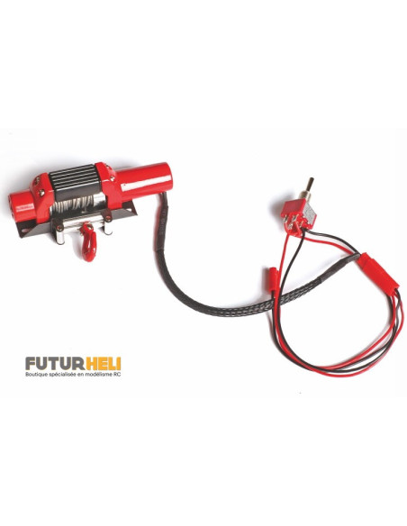 Treuil maquette rouge 1/10eme Graupner