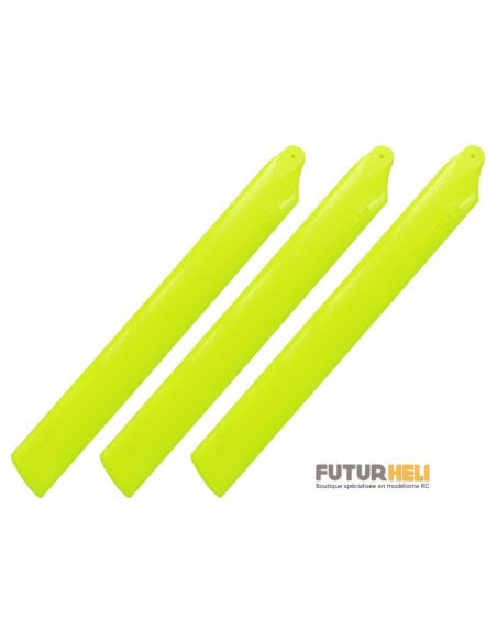 Pales principales 155mm (x3) plastique blanche blade trio 180CFX
