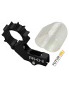 Support moteur AC alu bleu + protection moteur Blade mSR X/S, mCP X/V2/S Rakonheli