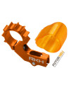 Support moteur AC alu noir + protection moteur Blade mSR X/S, mCP X/V2/S Rakonheli