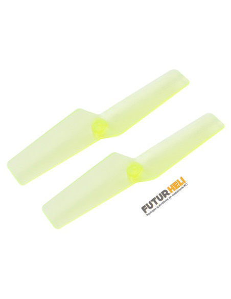 Helice Anticouple (X2) 42mm Jaune Transparent Blade Nano CPX/S, mSR S, mCP X/V2/S Rakonheli