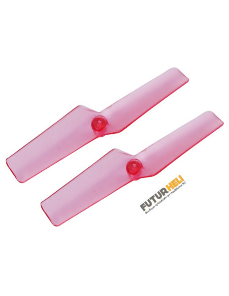 Helice Anticouple (X2) 42mm violet Transparent Blade Nano CPX/S, mSR S, mCP X/V2/S Rakonheli