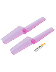 Helice Anticouple (X2) 42mm rose Transparent Blade Nano CPX/S, mSR S, mCP X/V2/S Rakonheli
