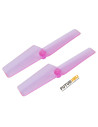 Helice Anticouple (X2) 42mm rose Transparent Blade Nano CPX/S, mSR S, mCP X/V2/S Rakonheli