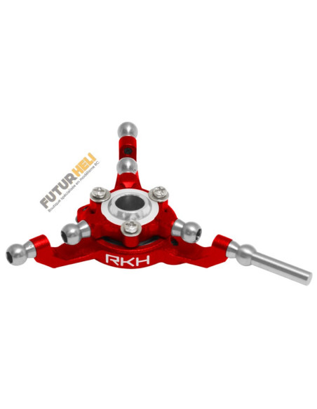 Plateau cyclique alu rouge blade trio 180CFX option Rakonheli