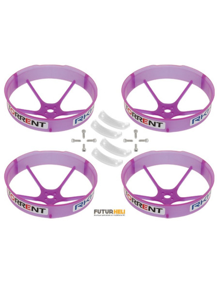 Protection helice Blanc (x4) blade torrent 110 FPV Option Rakonheli