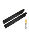 Pales principales 108mm Plastique noir carbone pour Blade MCP-X/V2/S Option Rakonheli