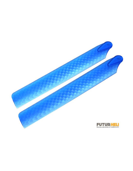 Pales principales 108mm Plastique rouge carbone pour Blade MCP-X/V2/S Option Rakonheli