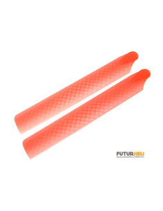 Pales principales 108mm Plastique Orange carbone pour Blade MCP-X/V2/S Option Rakonheli