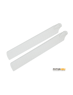 Pales principales 108mm Plastique blanc carbone pour Blade MCP-X/V2/S Option Rakonheli
