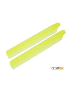 Pales principales 108mm Plastique jaune carbone pour Blade MCP-X/V2/S Option Rakonheli