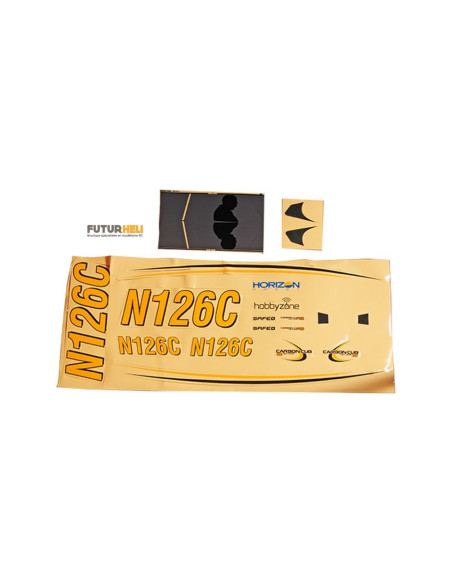 HBZ3229 planche autocollants Carbon Cub S+ 1.3m Hobbyzone