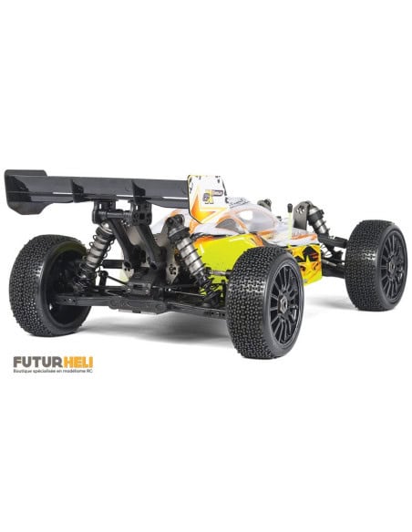 Buggy EPX2  brushless compétition 4x4 1/8eme RTR Blanc/jaune Hobbytech
