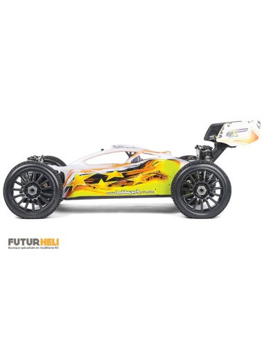 Buggy EPX2  brushless compétition 4x4 1/8eme RTR Blanc/jaune Hobbytech
