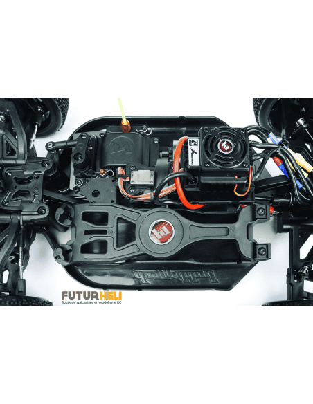 Buggy EPX2  brushless compétition 4x4 1/8eme RTR Blanc/jaune Hobbytech