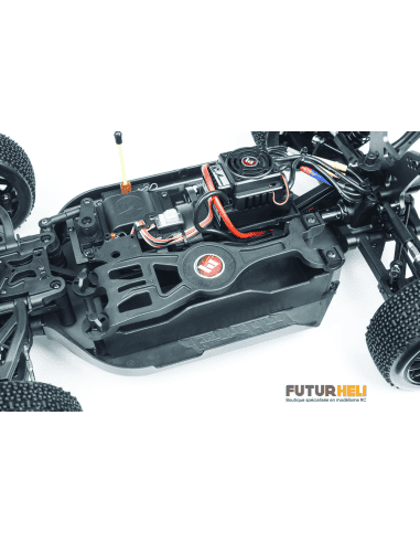 Buggy EPX2  brushless compétition 4x4 1/8eme RTR Blanc/jaune Hobbytech