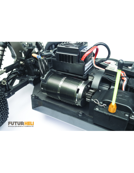 Buggy EPX2  brushless compétition 4x4 1/8eme RTR Blanc/jaune Hobbytech