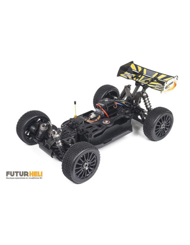 Buggy EPX2  brushless compétition 4x4 1/8eme RTR Blanc/jaune Hobbytech