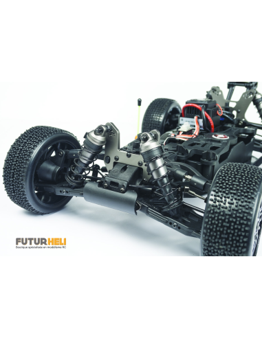 Buggy EPX2  brushless compétition 4x4 1/8eme RTR Blanc/jaune Hobbytech