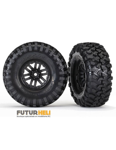 Roues montées collées TRX-4 (x2) Traxxas 8272