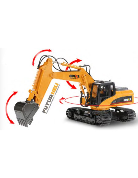 Pelleteuse R/C Huina 1/14 Complète radio 14 voies