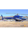Fuselage ecureuil AS350 Bleu/Argent Marvelcraft