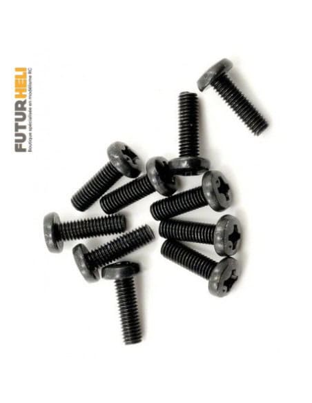 Vis metal M3 x 10 tête bombée Kyosho S03010