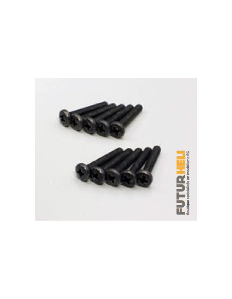Vis metal M3x18 (x10) tete bombée Kyosho S03018