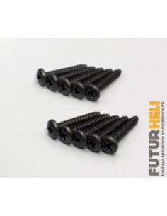 Vis TP M3x18 (x10) tête bombée Kyosho S03018TP