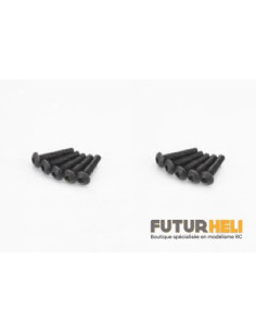 Vis M3x18 (x10) tete ronde Hex (1389)