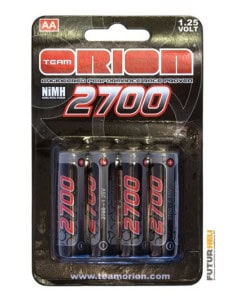 Piles 2700 mAh Nimh (x4) Rechargeable format AA Orion