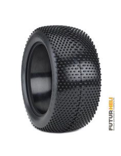 PNEUS TRUGGY 1/8 GRID IRON SOFT (2) AVEC INSERTS