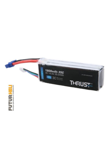 Batterie lipo 1800 mAh 4S 14,8v 35C E-flite Trust