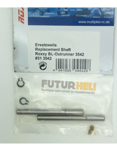 Axe moteur rechange pour Roxxy BL3542 Multiplex